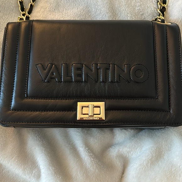 Authentic beautiful Valentino Bag with the gold accent arm loop. - Picture 2 of 6